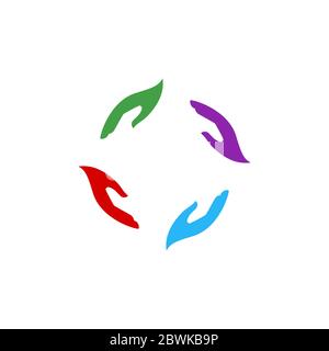 hand care vector design template illustration Stock Vector