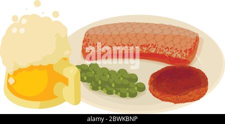 Beer festival icon, isometric style Stock Vector