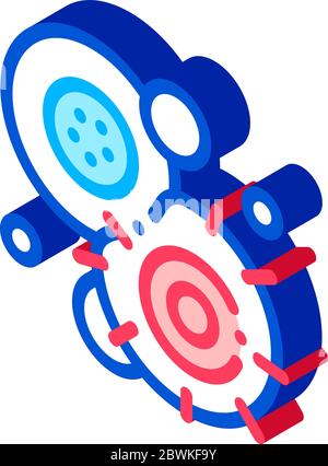 Cancerous Stem Cell Pathogen Element isometric icon vector illustration Stock Vector