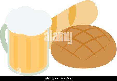 Belgian product icon, isometric style Stock Vector