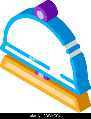 Reception Equipment Bell isometric icon vector illustration Stock Vector