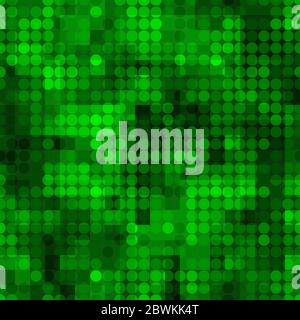 Abstract glowing circles pattern. Seamless vector illustration Stock Vector