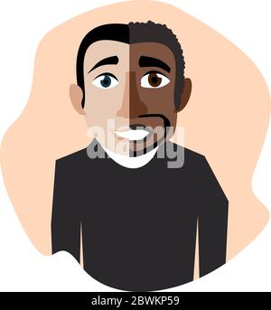 afro young man character Stock Vector Image & Art - Alamy
