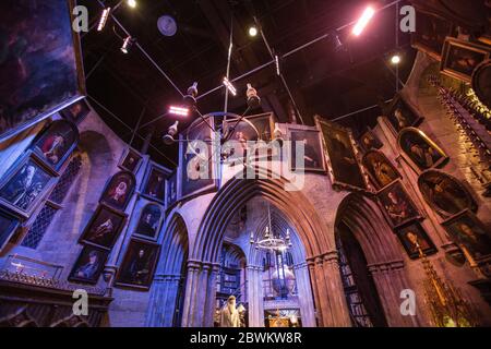 The studio set of Dumbledores Office, on display at the Making of