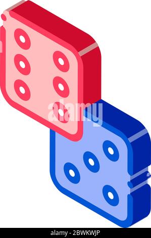 Game Element Glassies isometric icon vector illustration Stock Vector