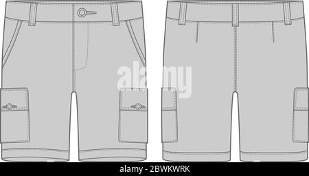 cargo shorts drawing