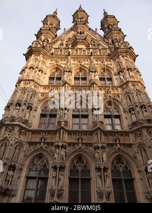 Leuven Town Hall (Belgium) Stock Photo