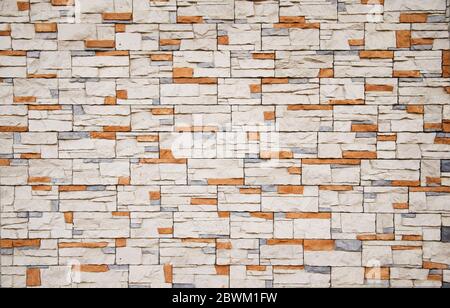 Colorful brick wall pattern, painted bricks as urban design texture background Stock Photo