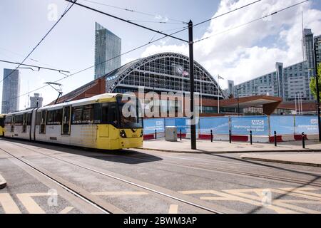 NHS Nightingale Hospital North West. Manchester, UK. May 2020. Stock Photo