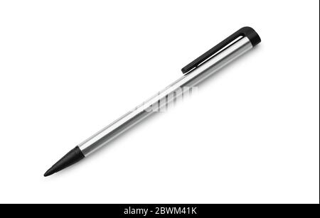 Stylus pen for touchscreen tablet isolated on white background Stock Photo