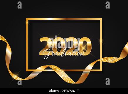 Class of 2020  Graduarion Education Background. Vector Illustration Stock Vector