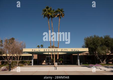 Palm Springs City Hall CA Stock Photo