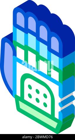 Cyber Hand Artificial Intelligence isometric icon vector illustration Stock Vector