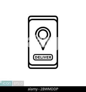Fast food delivery service vector icon Stock Vector
