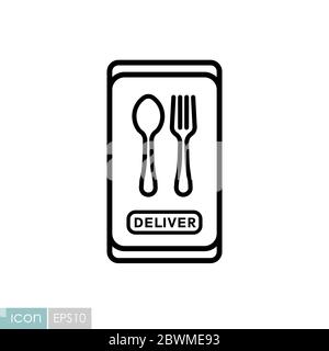 Fast food delivery service vector icon Stock Vector