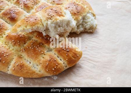 Sesame Seed Pide Bread Stock Photo - Alamy