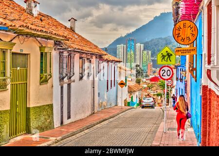 Bogota, La Candelaria, HDR Image Stock Photo