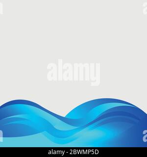 Simple Minimal Modern Elegant Abstract Blue. Design template vector Stock Vector