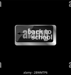 Back to school key on computer keyboard Stock Photo