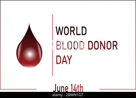 Vector illustration for the World Blood Donor Day Stock Vector