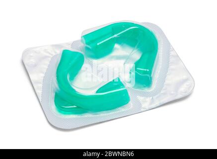 Package of Teeth Whitening Guards Isolated on White. Stock Photo