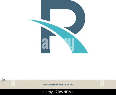 R Letter vector Logo Template Illustration Design. Vector EPS 10. Stock Vector
