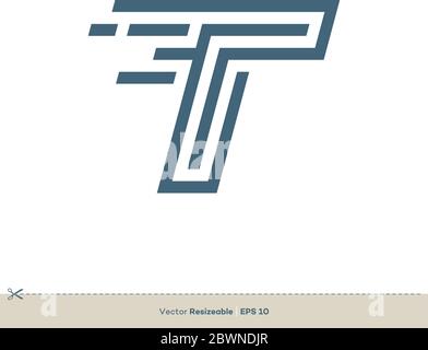 Letter T vector Logo Template Illustration Design. Vector EPS 10. Stock Vector