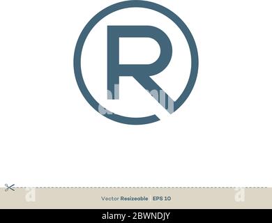 R Letter vector Logo Template Illustration Design. Vector EPS 10. Stock Vector