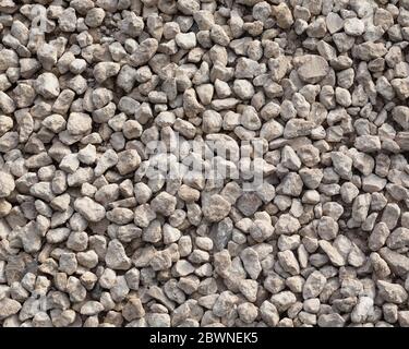 Texture of pale grey gravel. Abstract stones texture Stock Photo