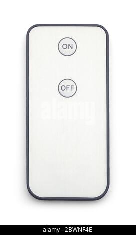 Small On Off Remote Control Isolated on White Stock Photo - Alamy