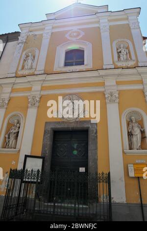 Capua - Facciata della Chiesa della Concezione Stock Photo