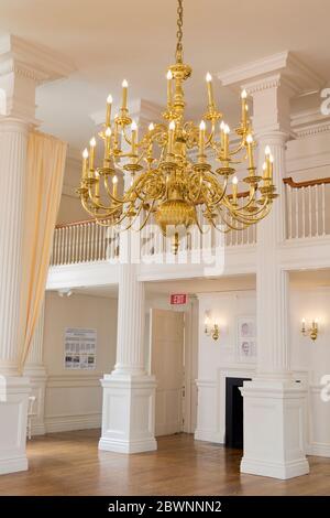 Courtroom, Old State House Museum, Hartford, Connecticut, USA Stock Photo