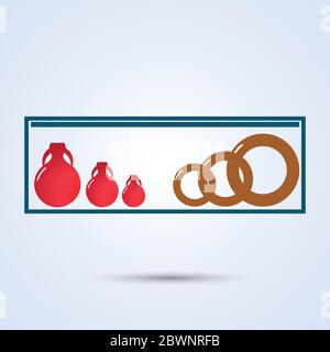 Jug with orange juice isolated white background Stock Vector