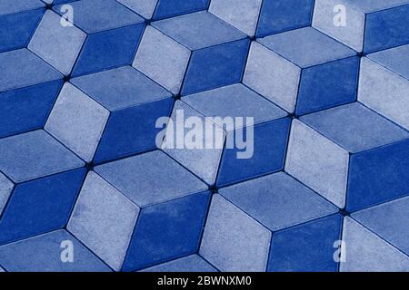 Closeup at cube seamless pattern at asphapt, Stock Photo