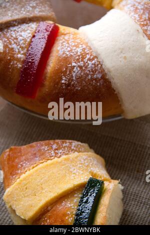 Close up of traditional kings day bread Stock Photo