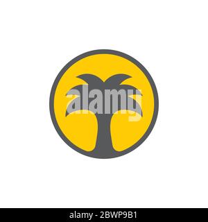 dates palm middle east logo vector Stock Vector