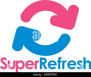letter s circle refresh arrow rotate logo vector Stock Vector