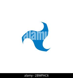 abstract circle triangle geometric logo vector Stock Vector