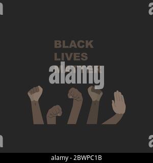 black lives matter Stock Vector