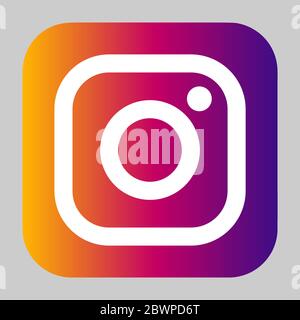 VORONEZH, RUSSIA - JANUARY 11, 2020: Instagram logo square icon Stock Vector