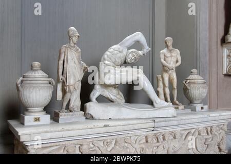 Vatican City, Vatican - May 20, 2019: Roman statues in Vatican Museums Stock Photo