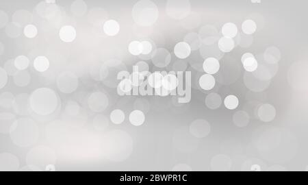 Abstract background bokeh blurred. Bokeh soft gray for graphic banner. Grey background with bokeh circle soft. Soft blur grey light wallpaper. vector Stock Vector