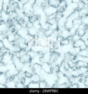 White and blue marble texture. Trendy background for design. Vector illustration. Stock Vector