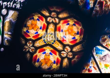 Kaleidoscope pattern, abstract background, real view Stock Photo