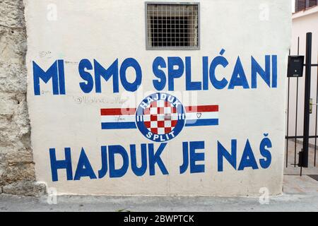 Hajduk Split graffiti  Splits, Graffiti, Soccer club