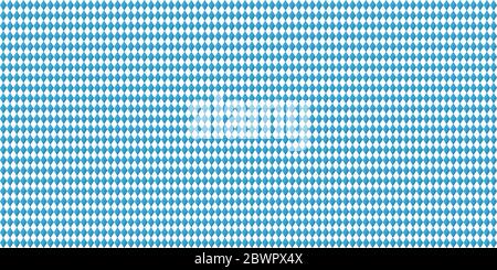Oktoberfest 2020 background with seamless blue white checkered pattern Stock Vector