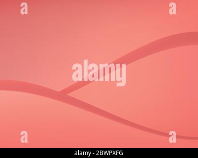 Vector Monochrome Coral Geometric Wave Studio Shot Background Stock Vector