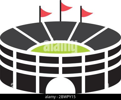 Stadium graphic design template vector isolated Stock Vector