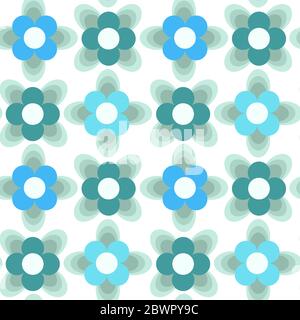 Oval dots seamless pattern in retro colors. Hand drawn design for ...