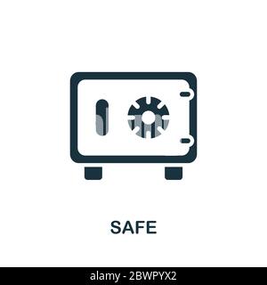 Safe icon. Simple element from banking collection. Creative Safe icon for web design, templates, infographics and more Stock Vector